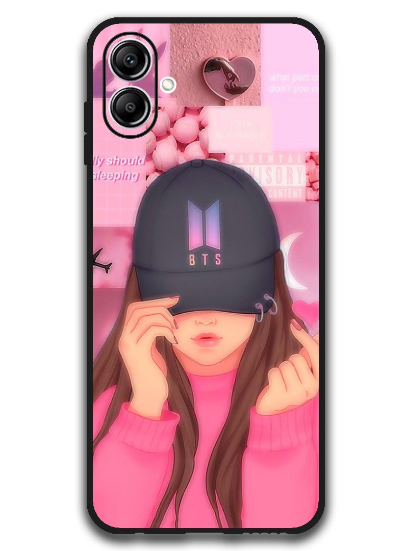 Theodor Case Compatible with Samsung Galaxy A07 6.7 Inch Protection Shockproof Bumper Cover Girl BTS Cap Snap - Image 1